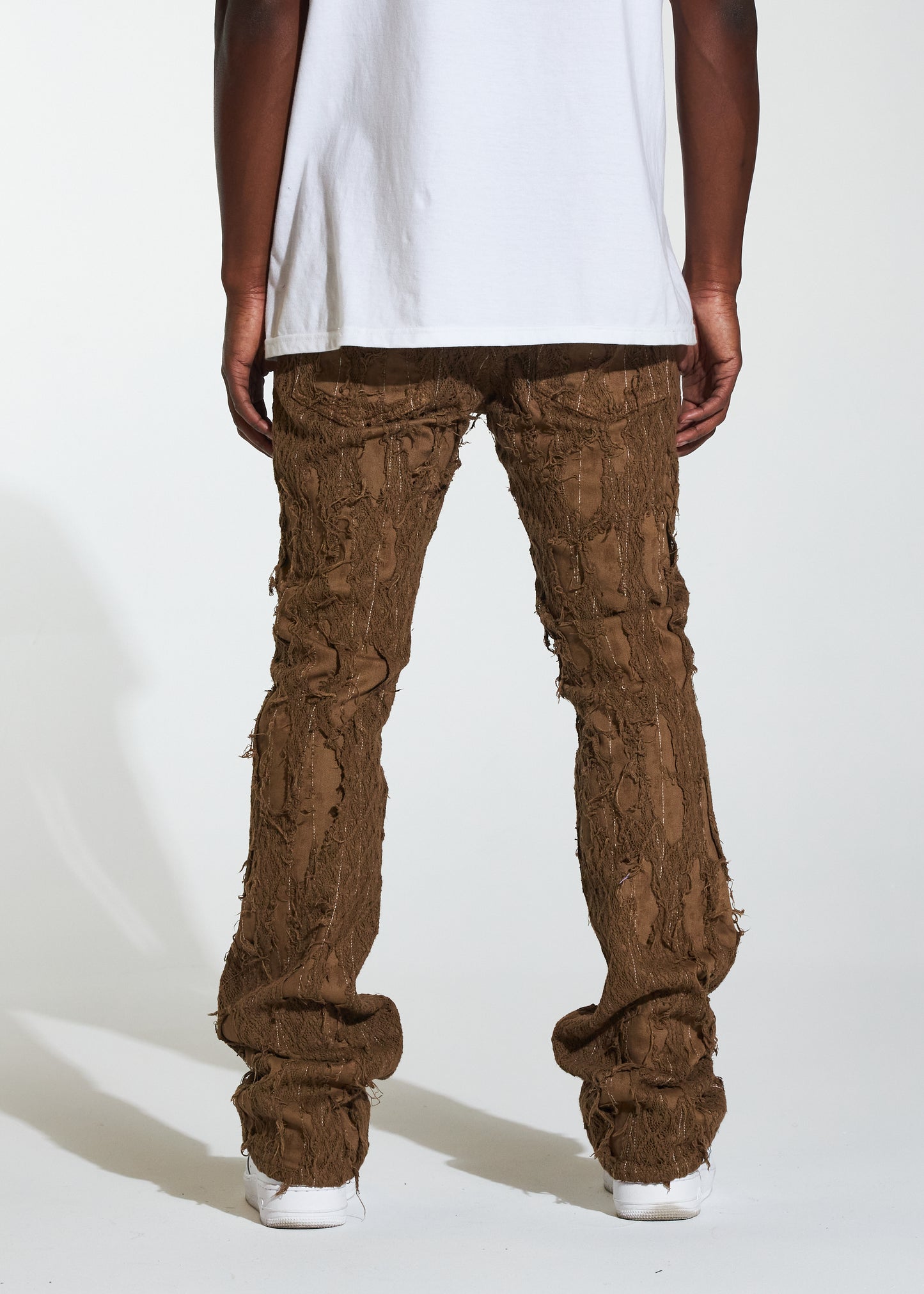 Kai Stacked Flare Denim (Brown)