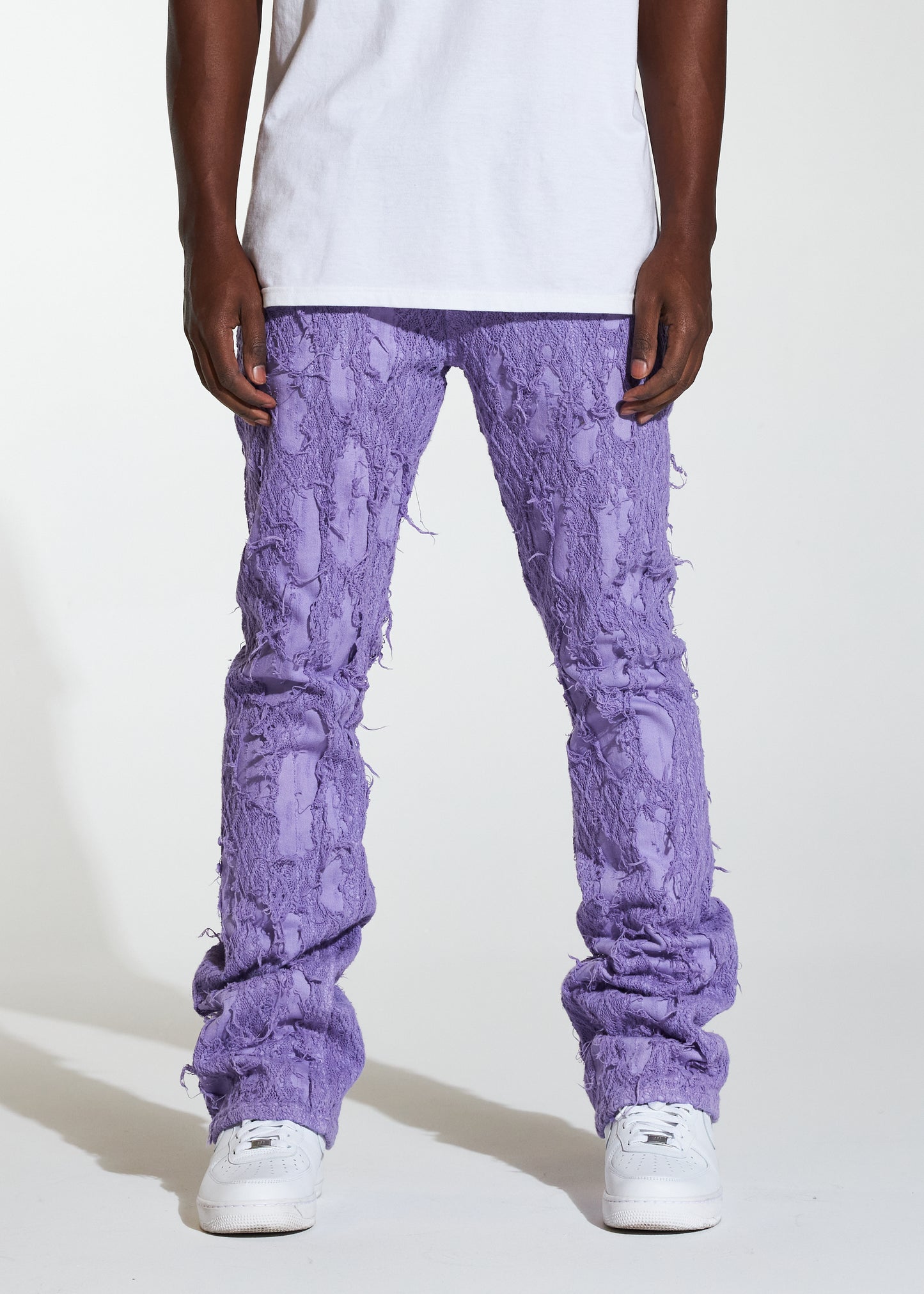 Kai Stacked Flare Denim (Purple)