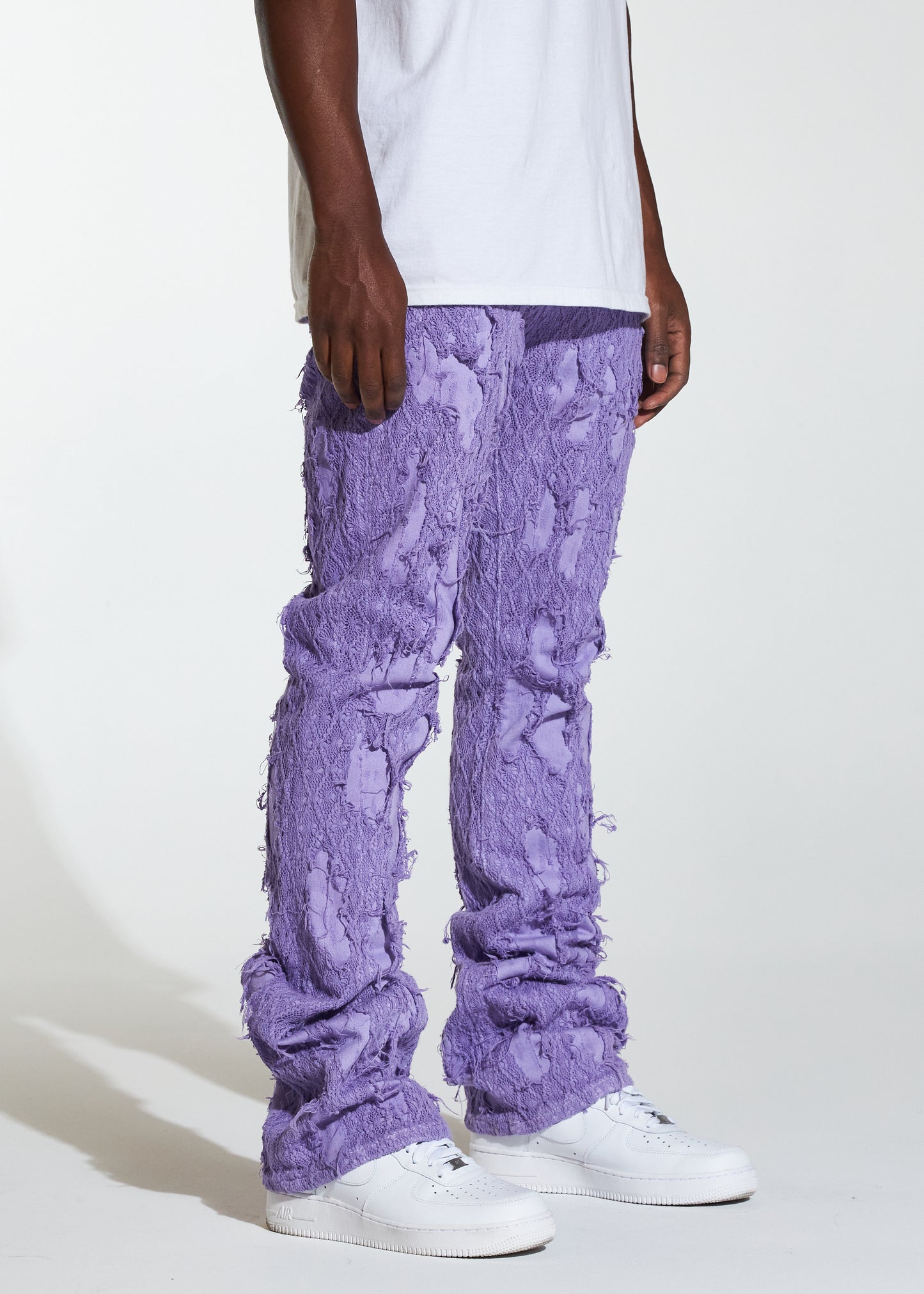 Kai Stacked Flare Denim (Purple)