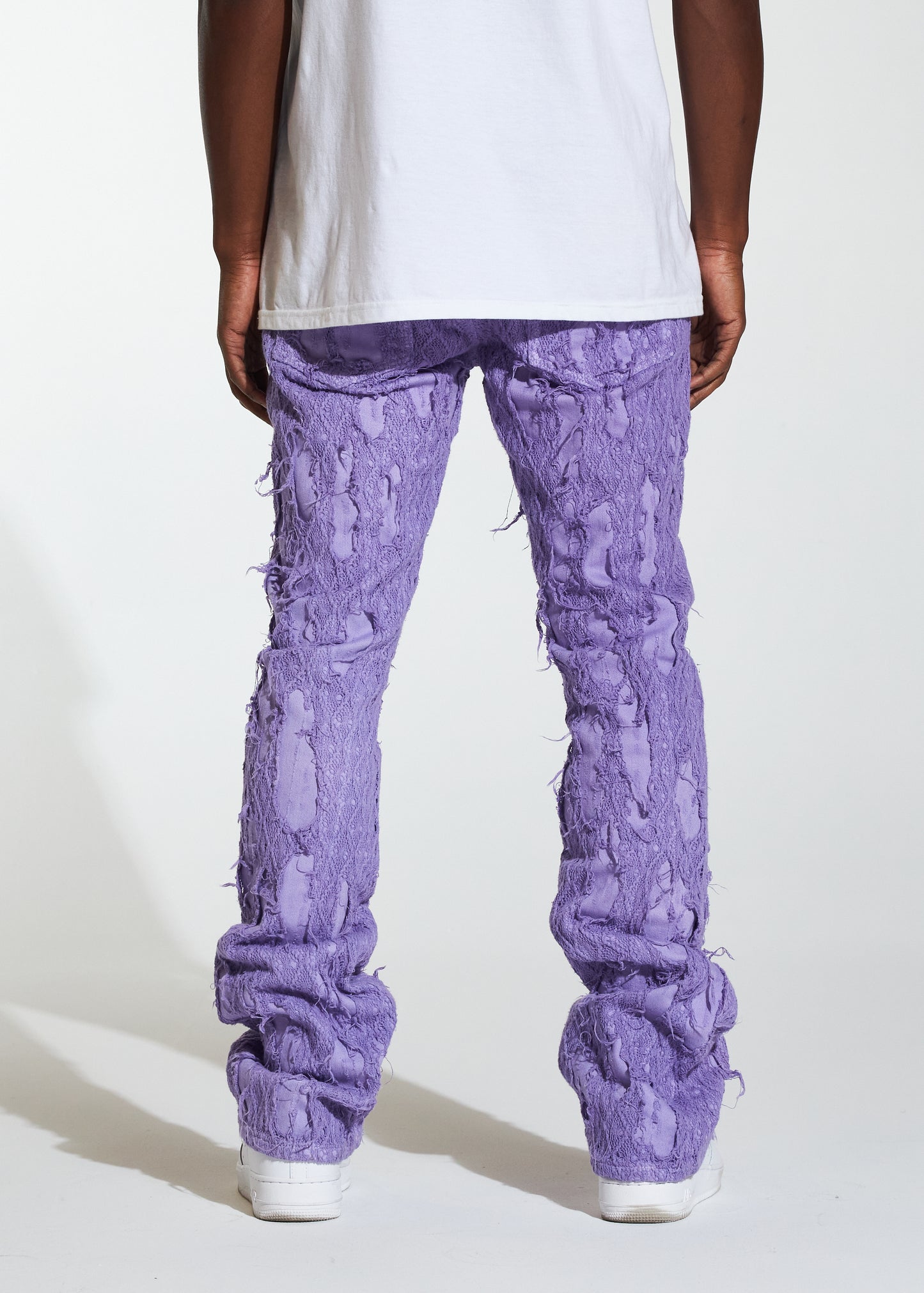Kai Stacked Flare Denim (Purple)