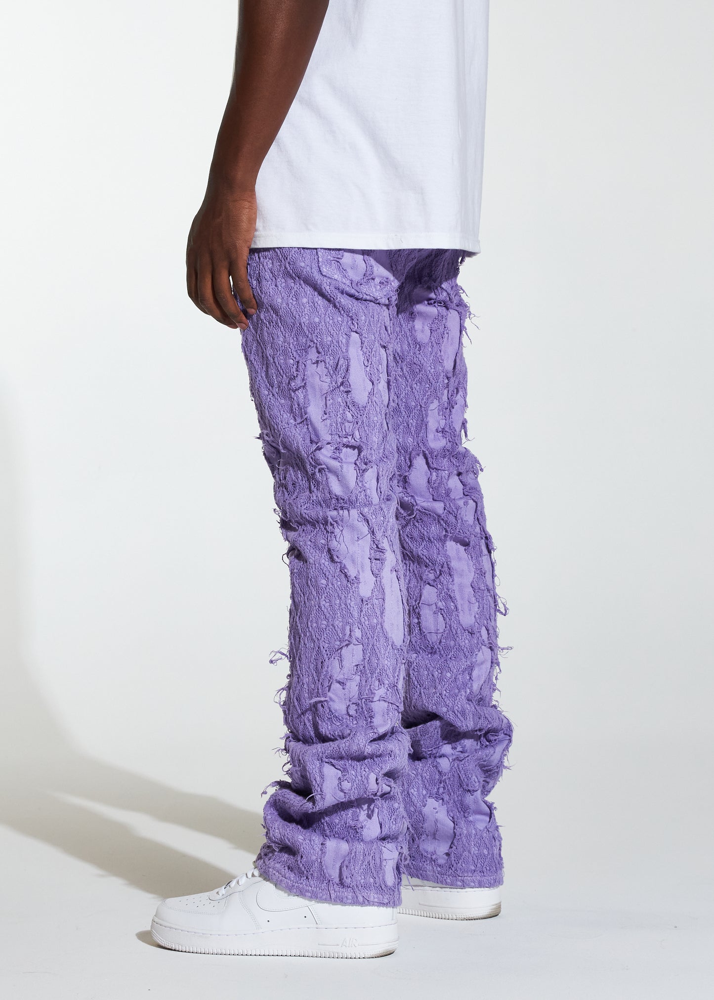 Kai Stacked Flare Denim (Purple)