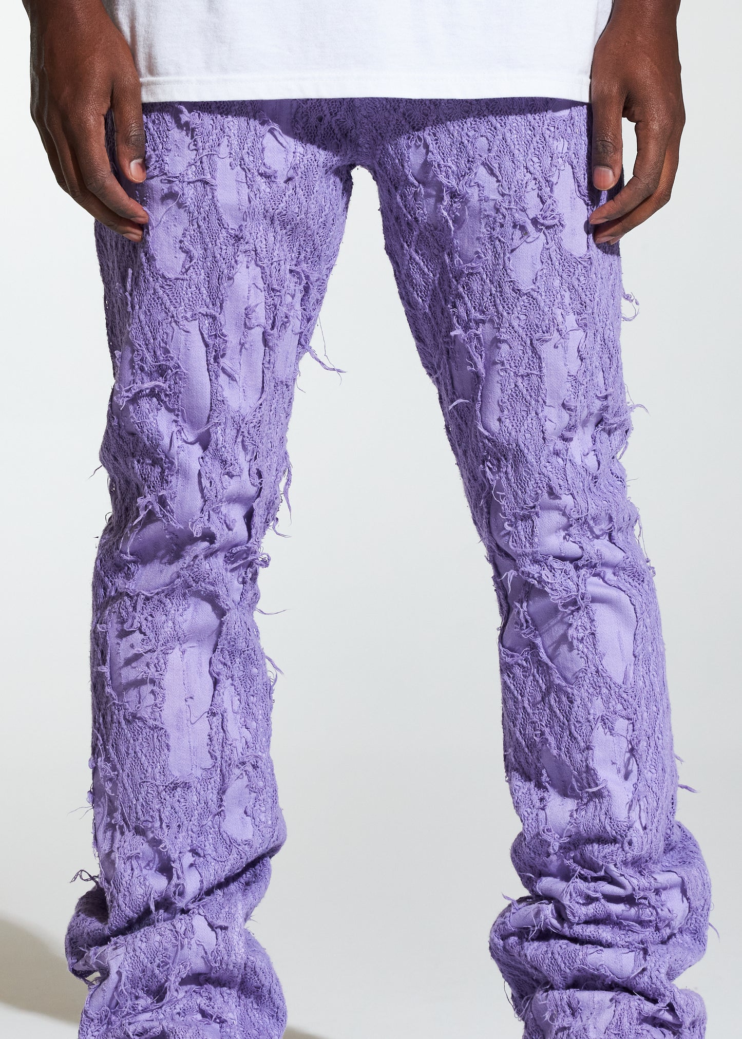 Kai Stacked Flare Denim (Purple)