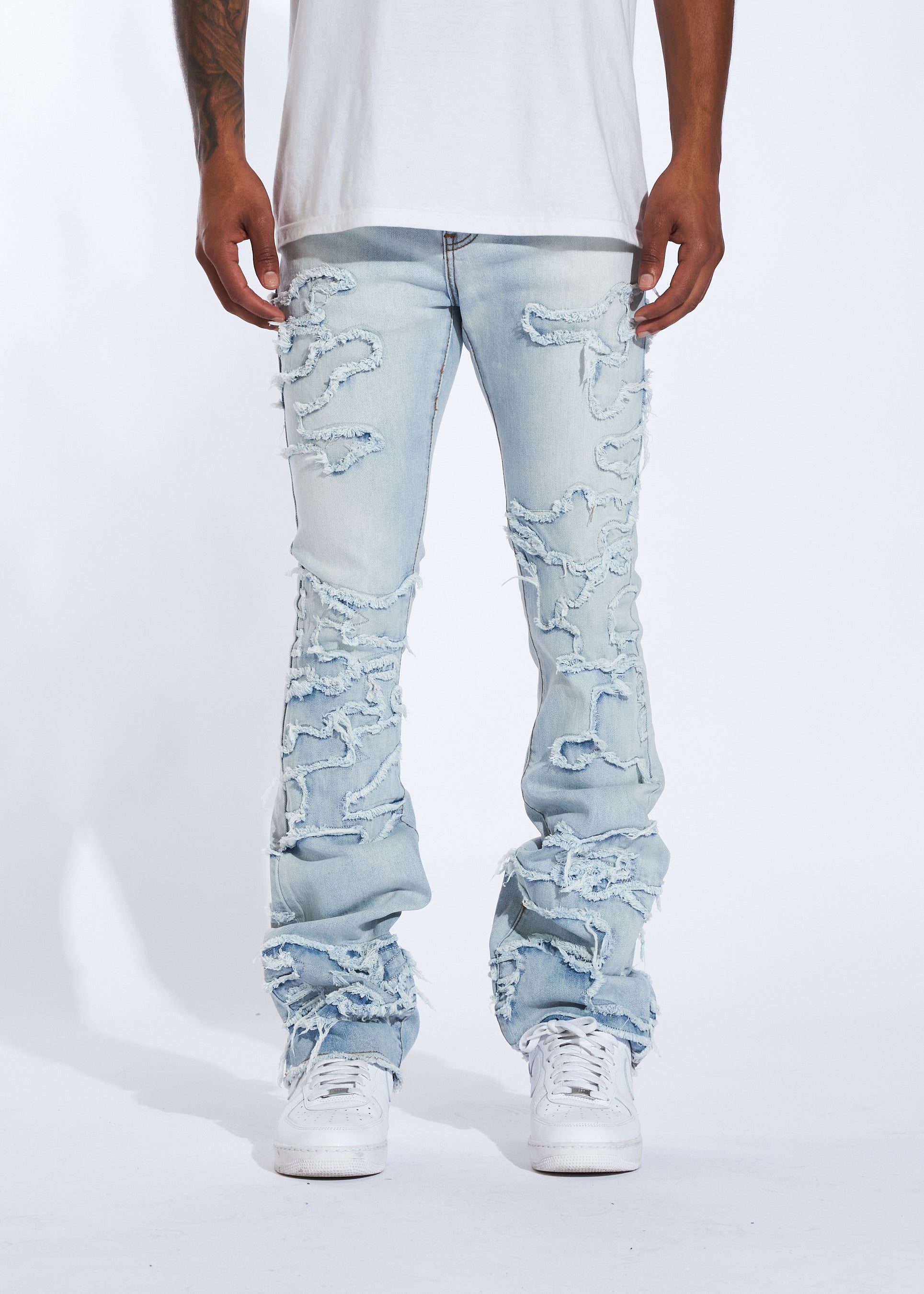 Fashion stacked jeans