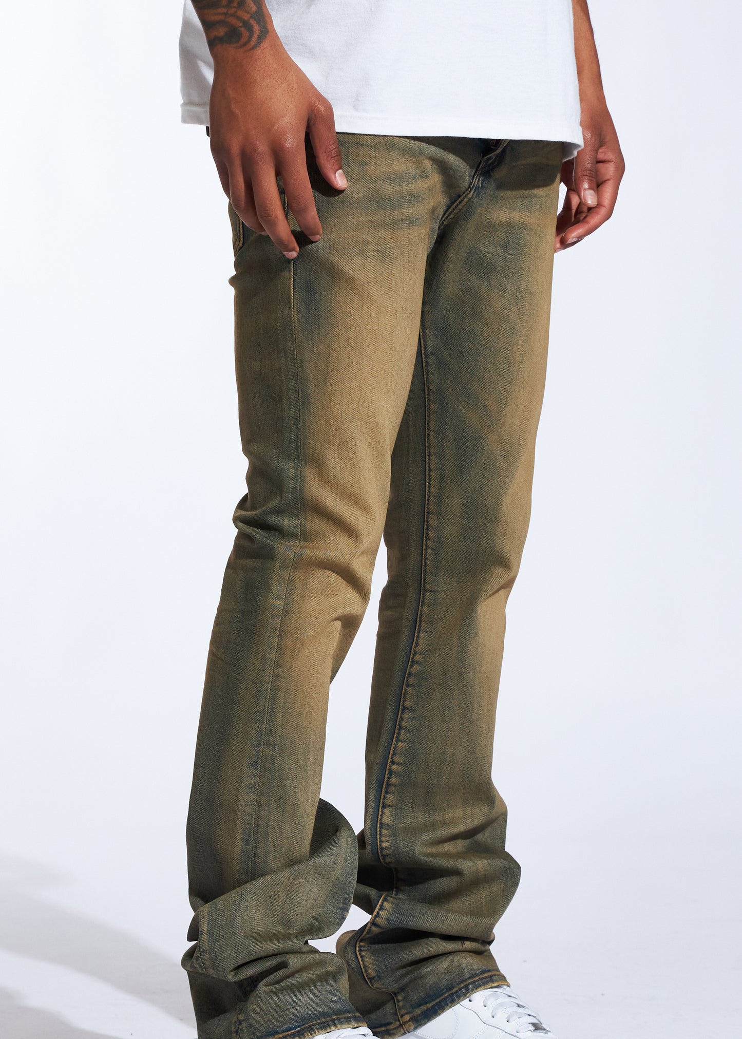 Arch Stacked Denim (Rust Wash)