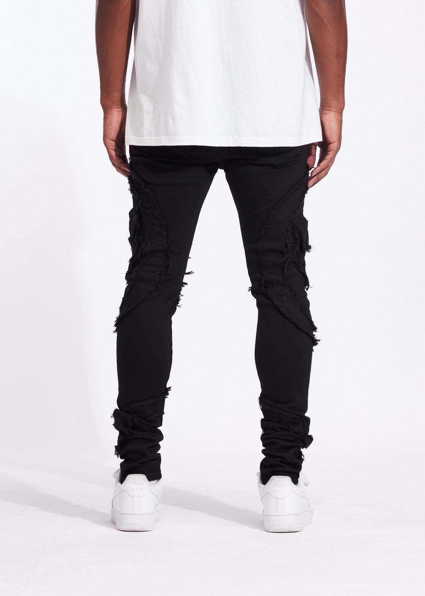 Arrow Skinny Cargo Denim (Jet Black)
