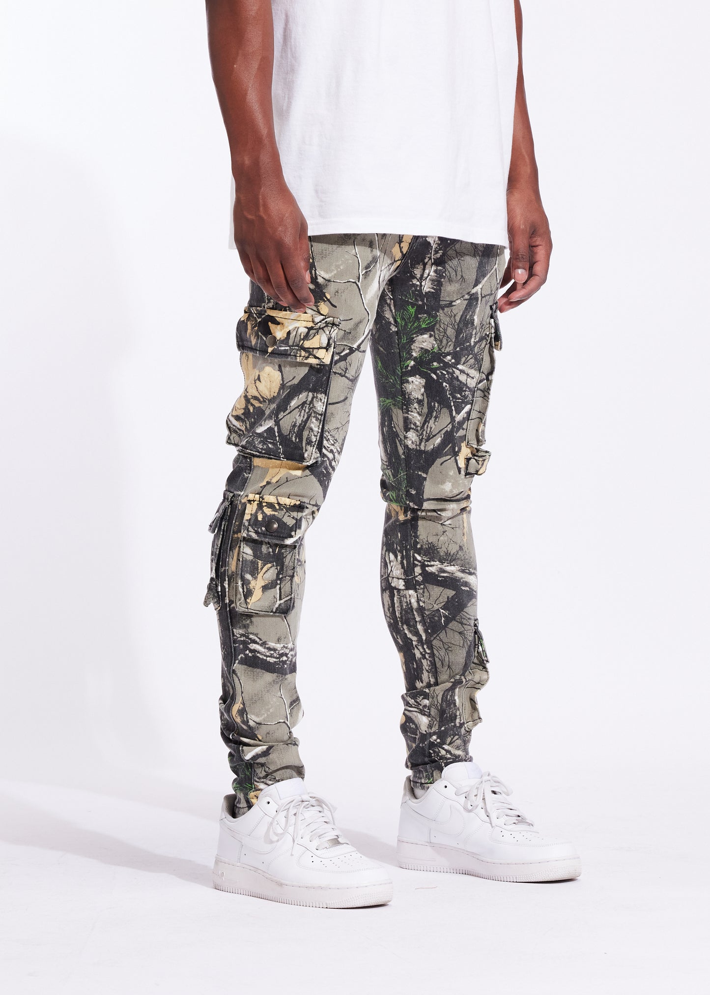 Arrow Skinny Cargo Denim (Woodland Camo)