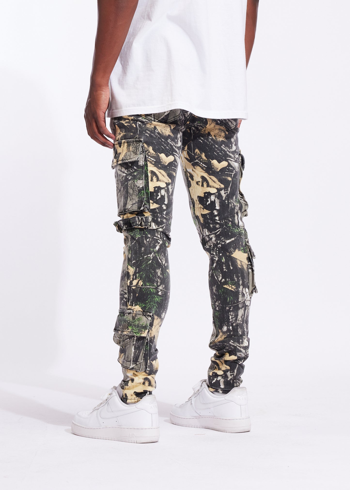 Arrow Skinny Cargo Denim (Woodland Camo)