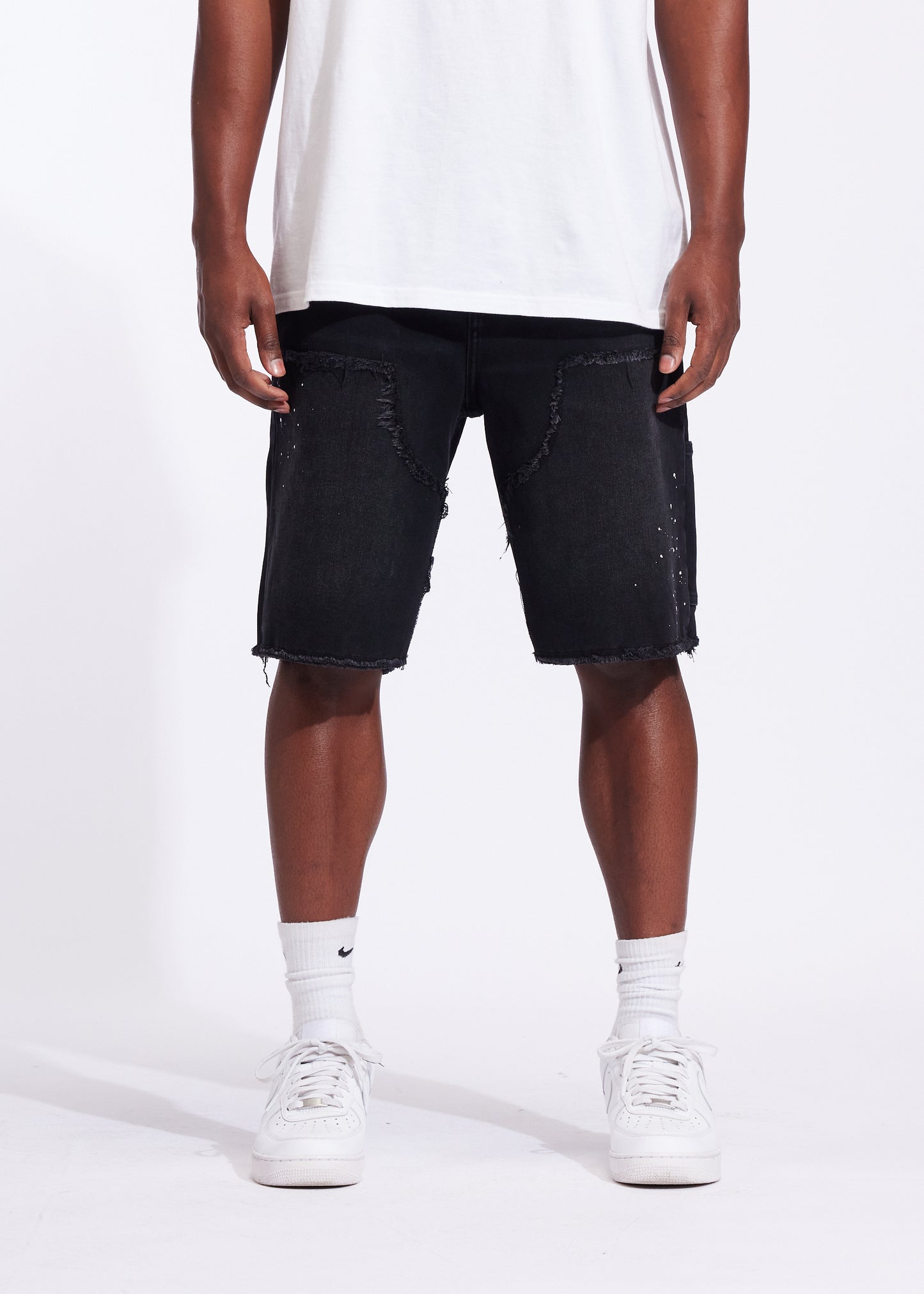 Silas Denim Shorts (Washed Black)
