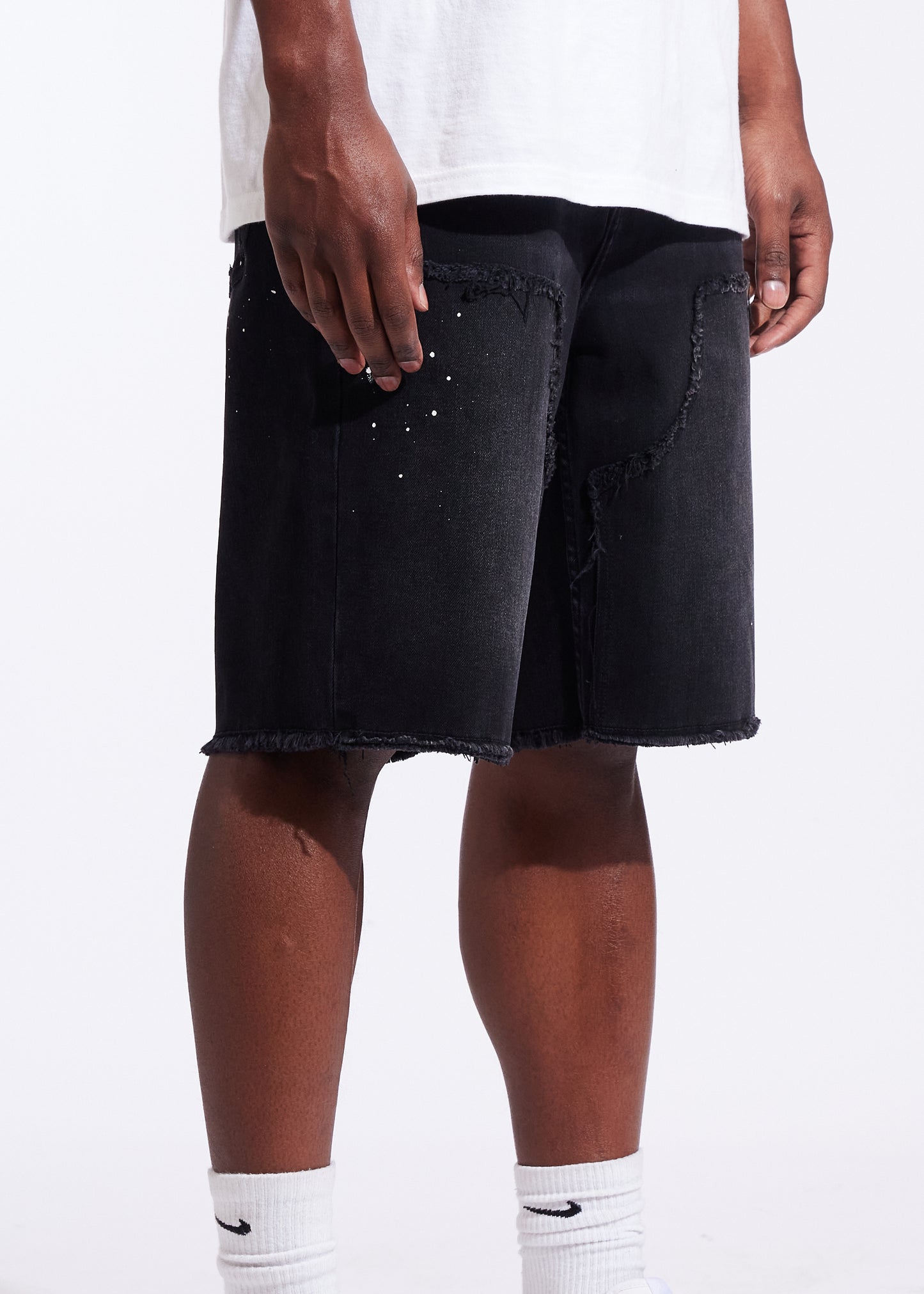 Silas Denim Shorts (Washed Black)