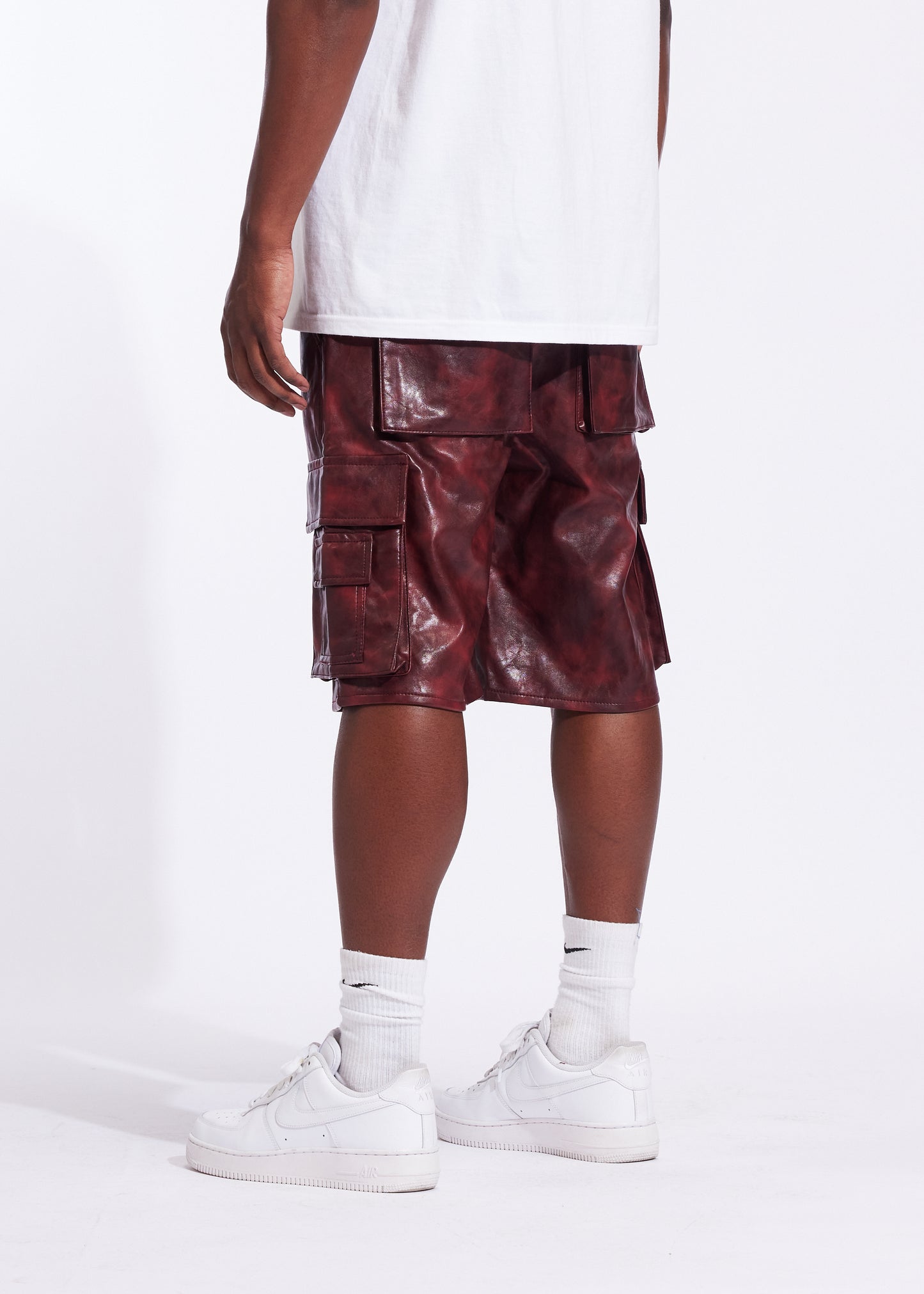 Tyson Denim Shorts (Red)
