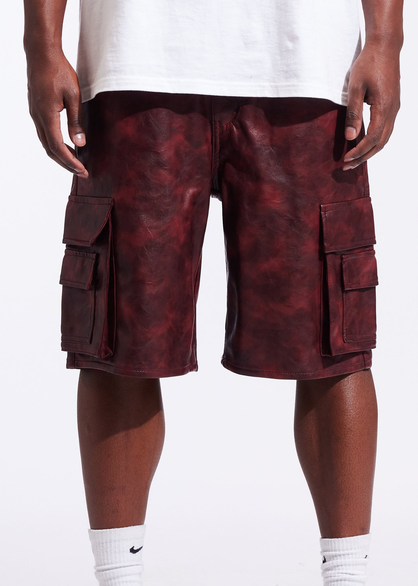 Tyson Denim Shorts (Red)