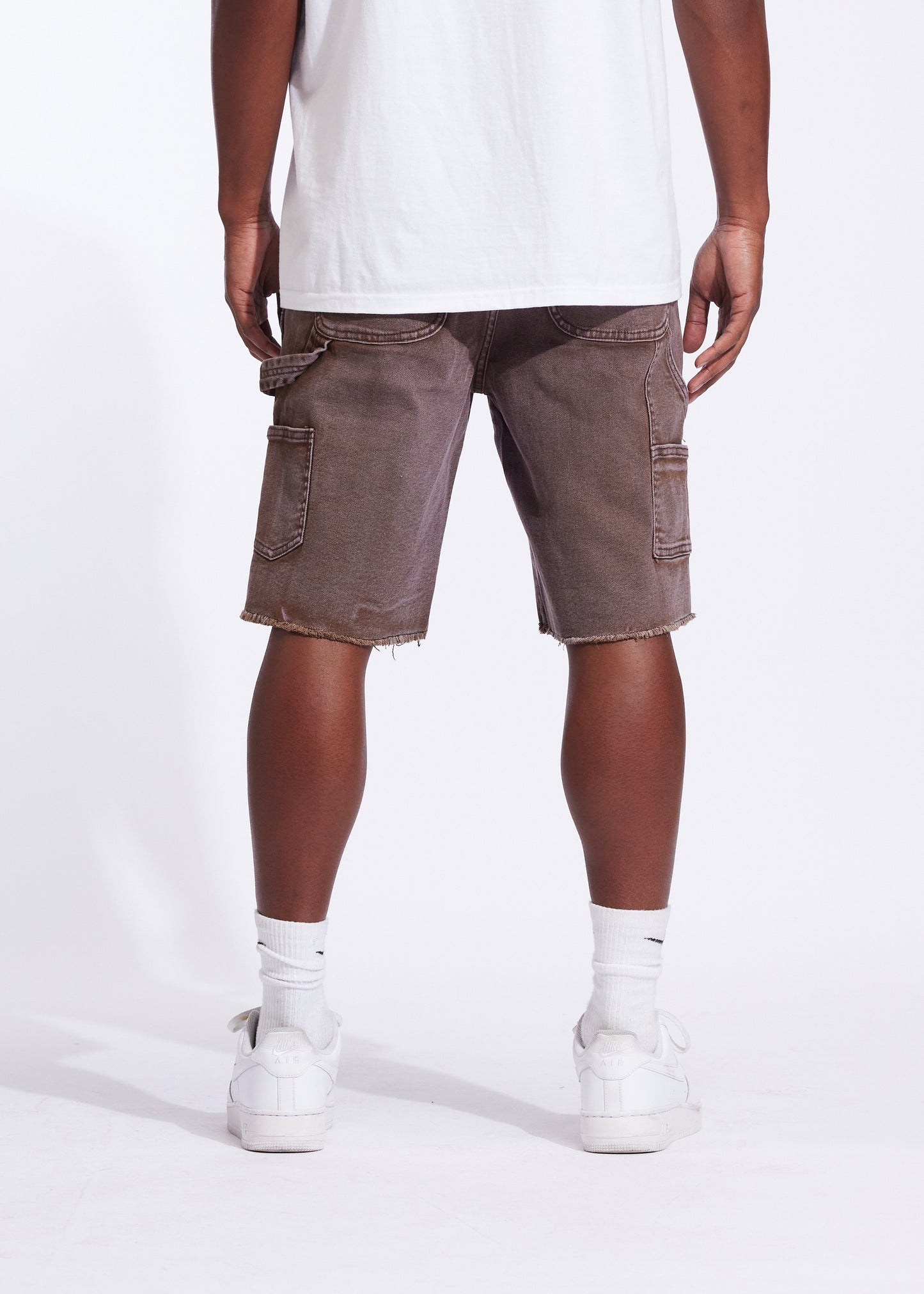 Joe Denim Shorts (Washed Brown)