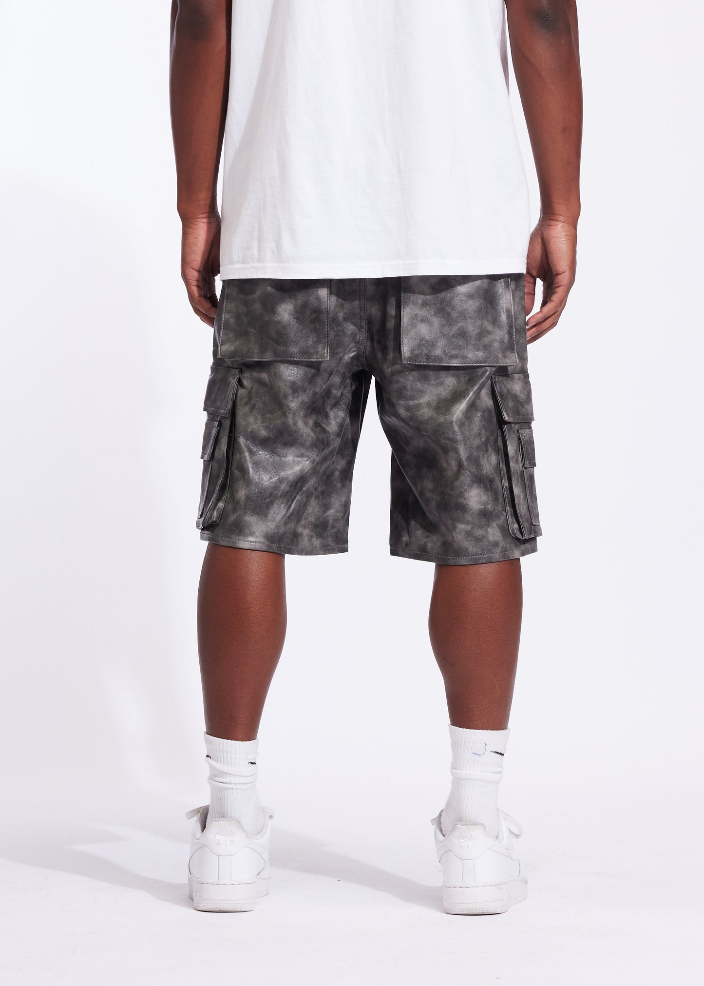Tyson Denim Cargo Shorts (Smoke)