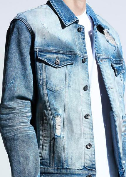 Bering Denim Jacket (Light Tie Dye) – Crysp Denim