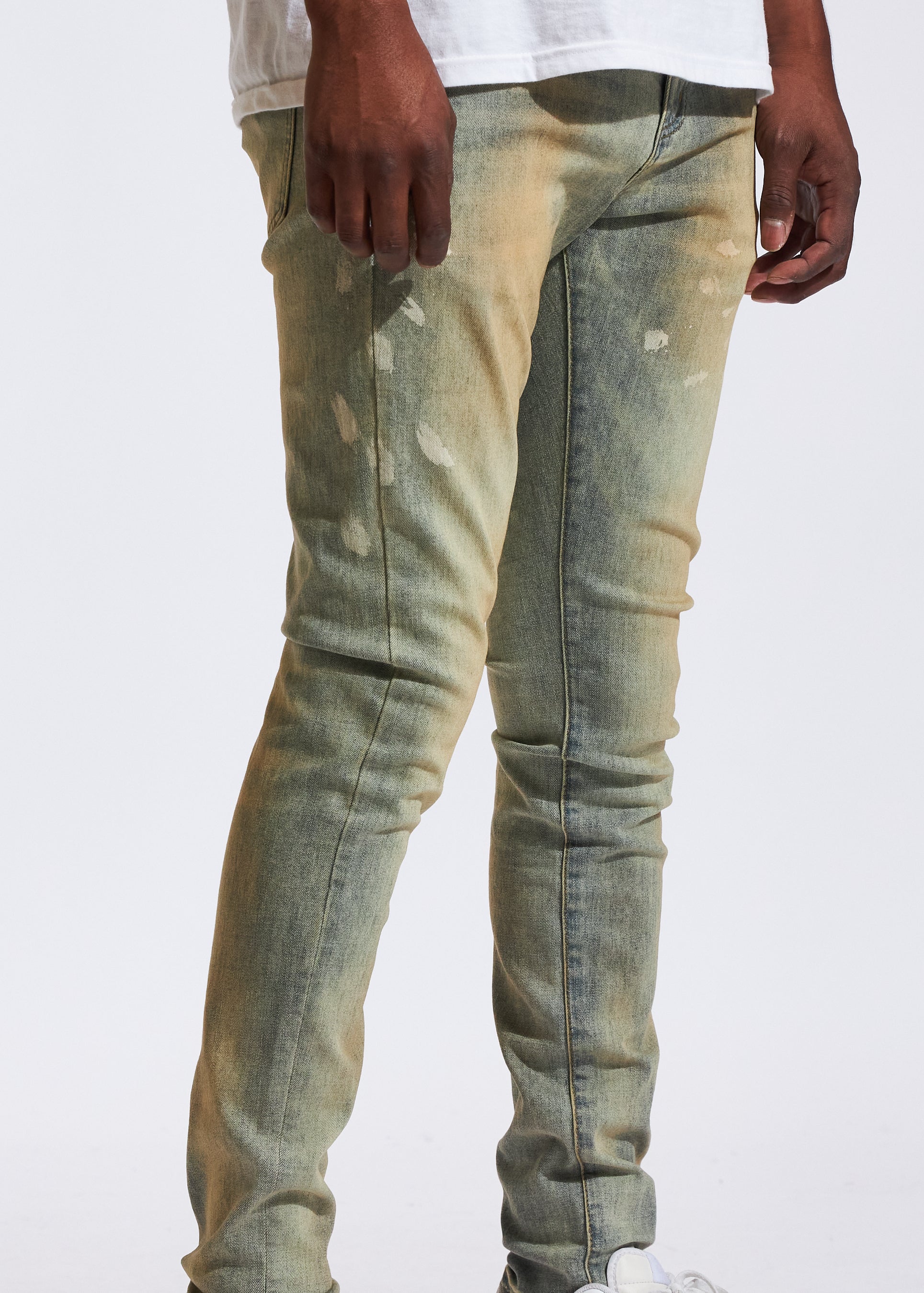 Crysp denim hot sale track pants