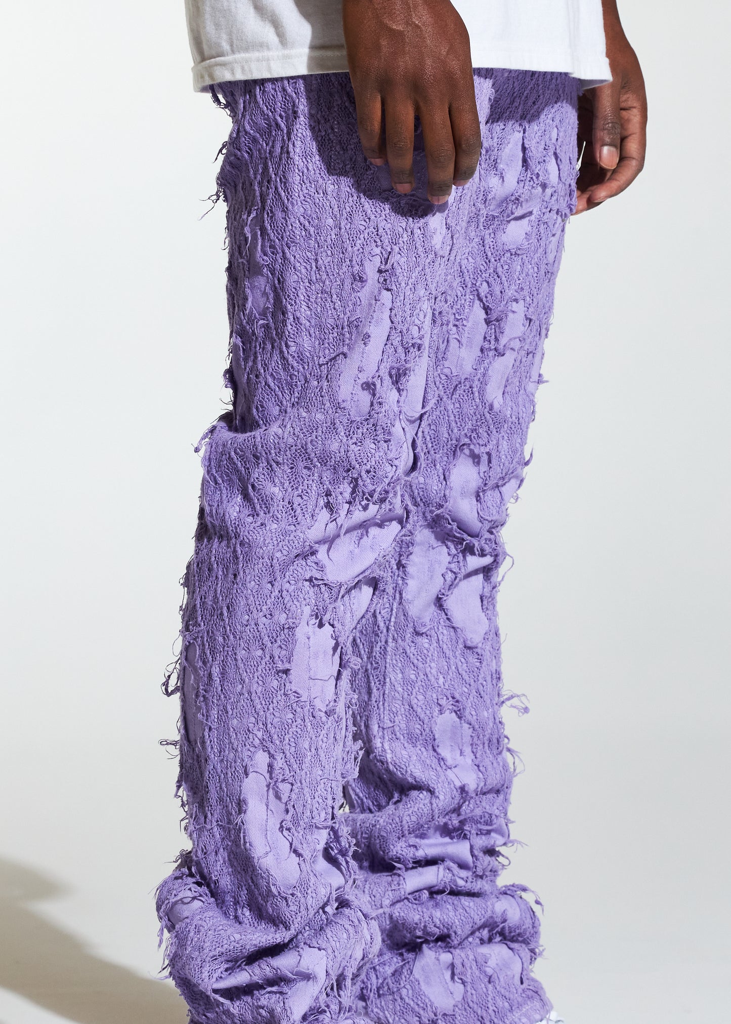 Kai Stacked Flare Denim (Purple)