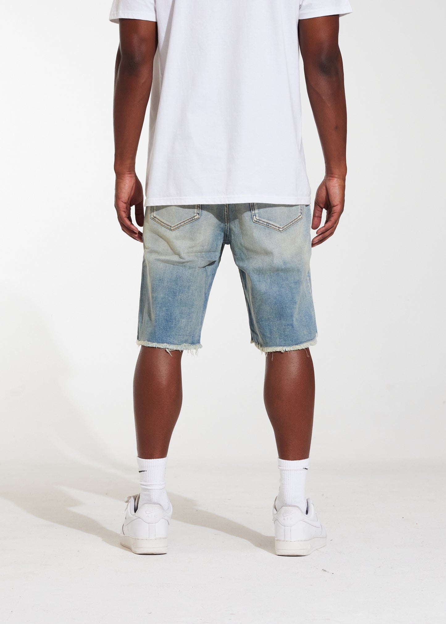 Atlantic Denim Shorts (Stone Distress)