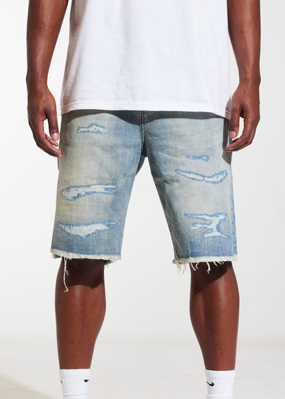 Atlantic Denim Shorts (Stone Distress)