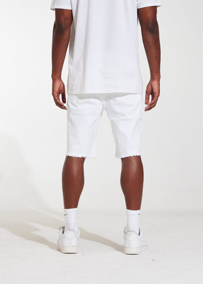 Atlantic Denim Shorts (White)