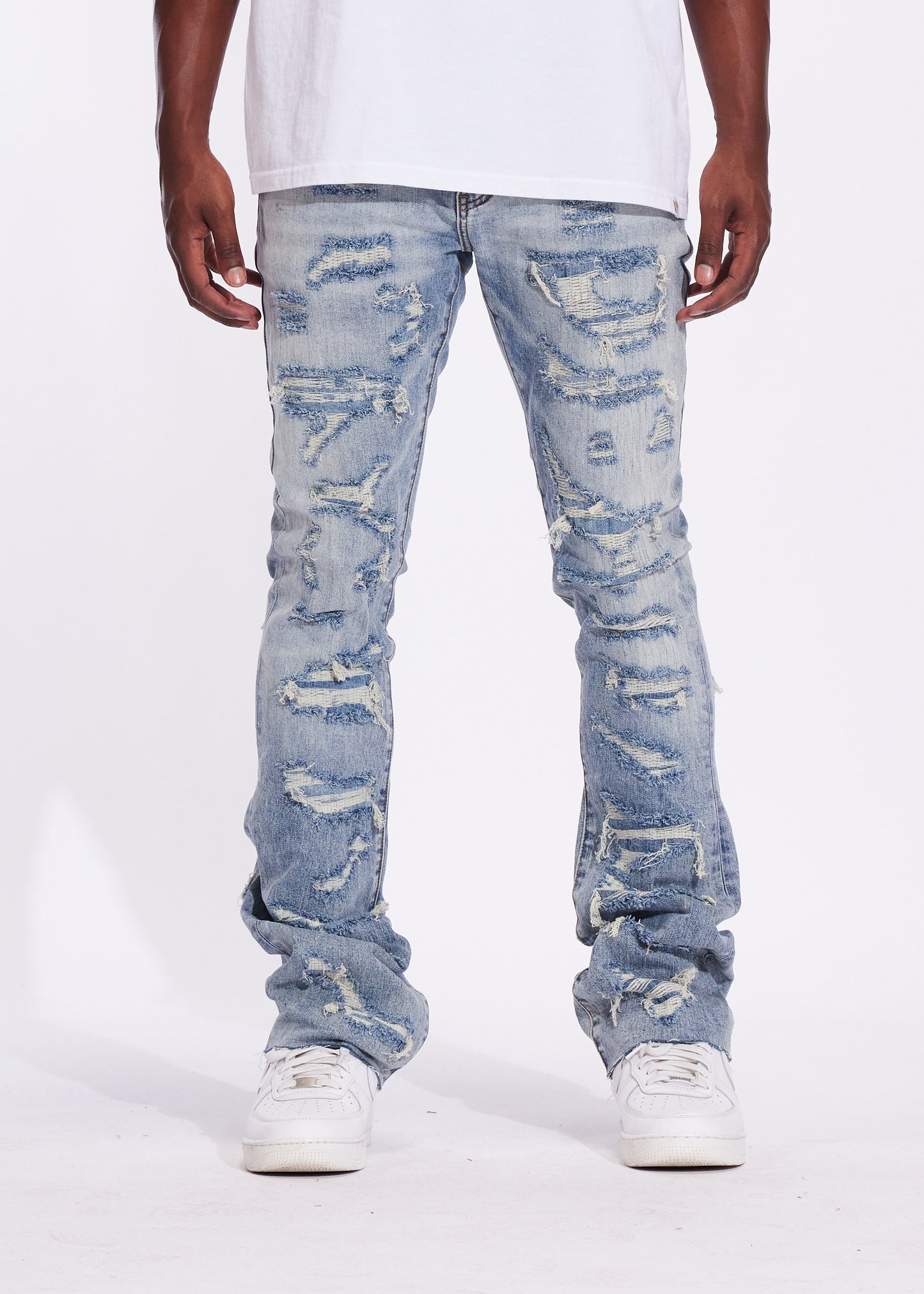 Arch Flare Denim (Light Distressed)