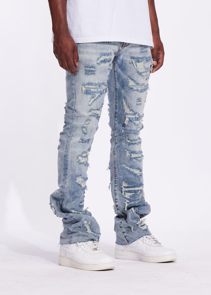 Arch Flare Denim (Light Distressed)