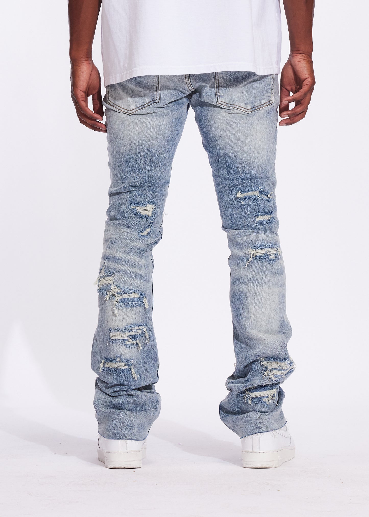 Arch Flare Denim (Light Distressed)