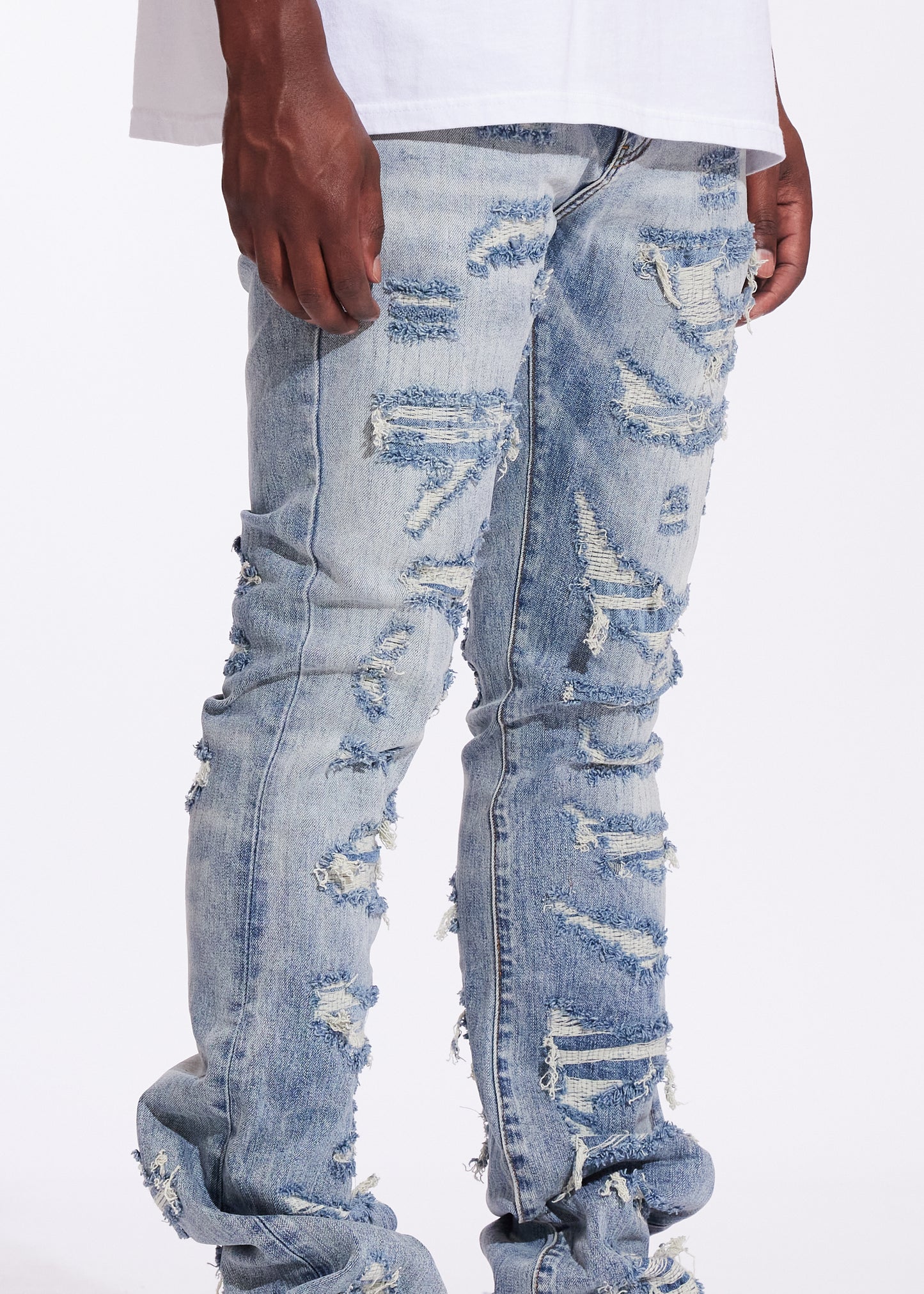 Arch Flare Denim (Light Distressed)