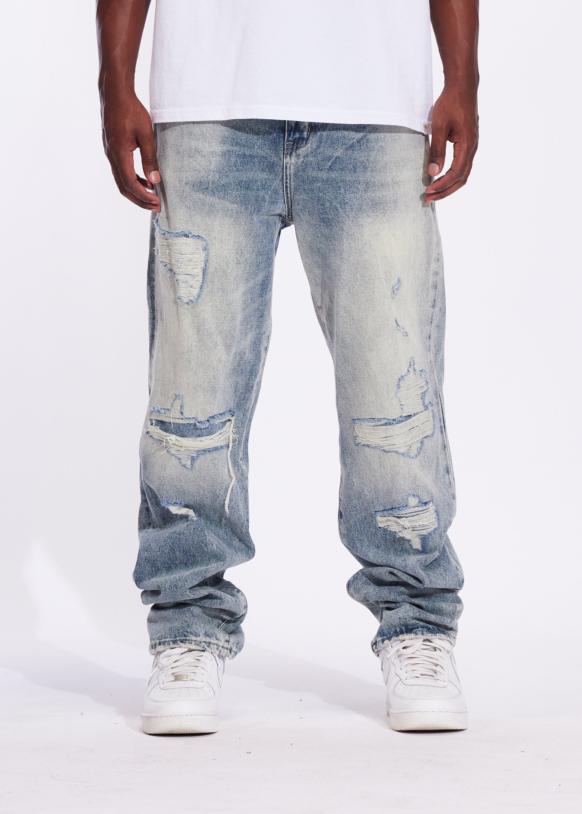 Crysp fashion denim joggers