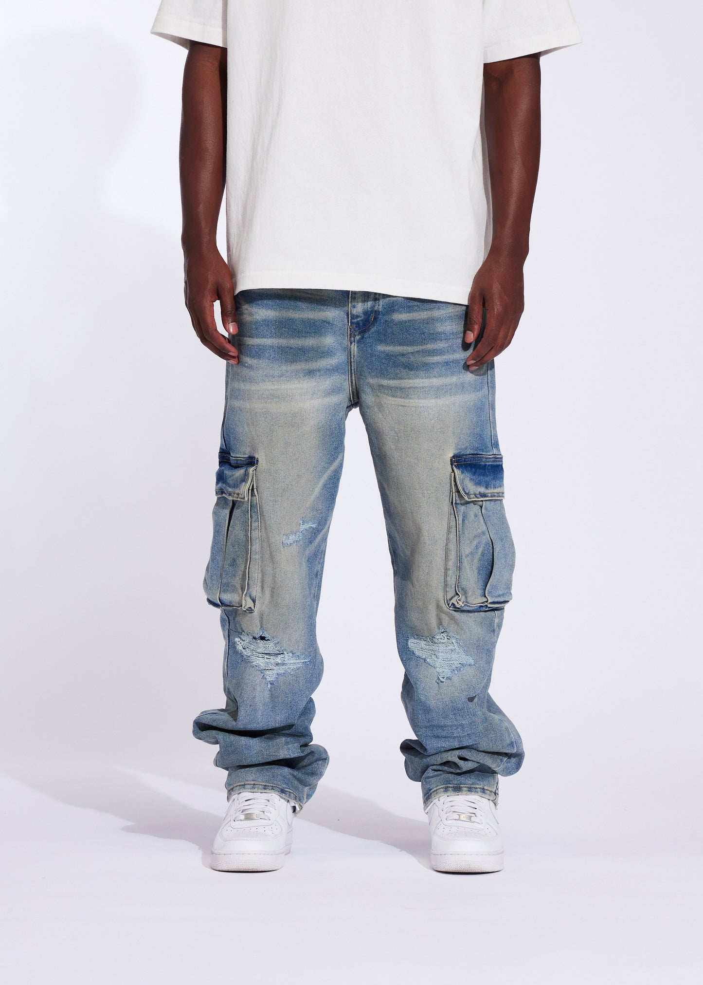 Station Cargo Straight Denim