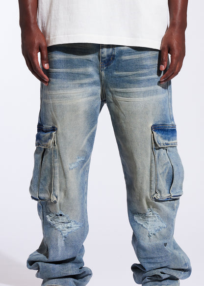 Station Cargo Straight Denim