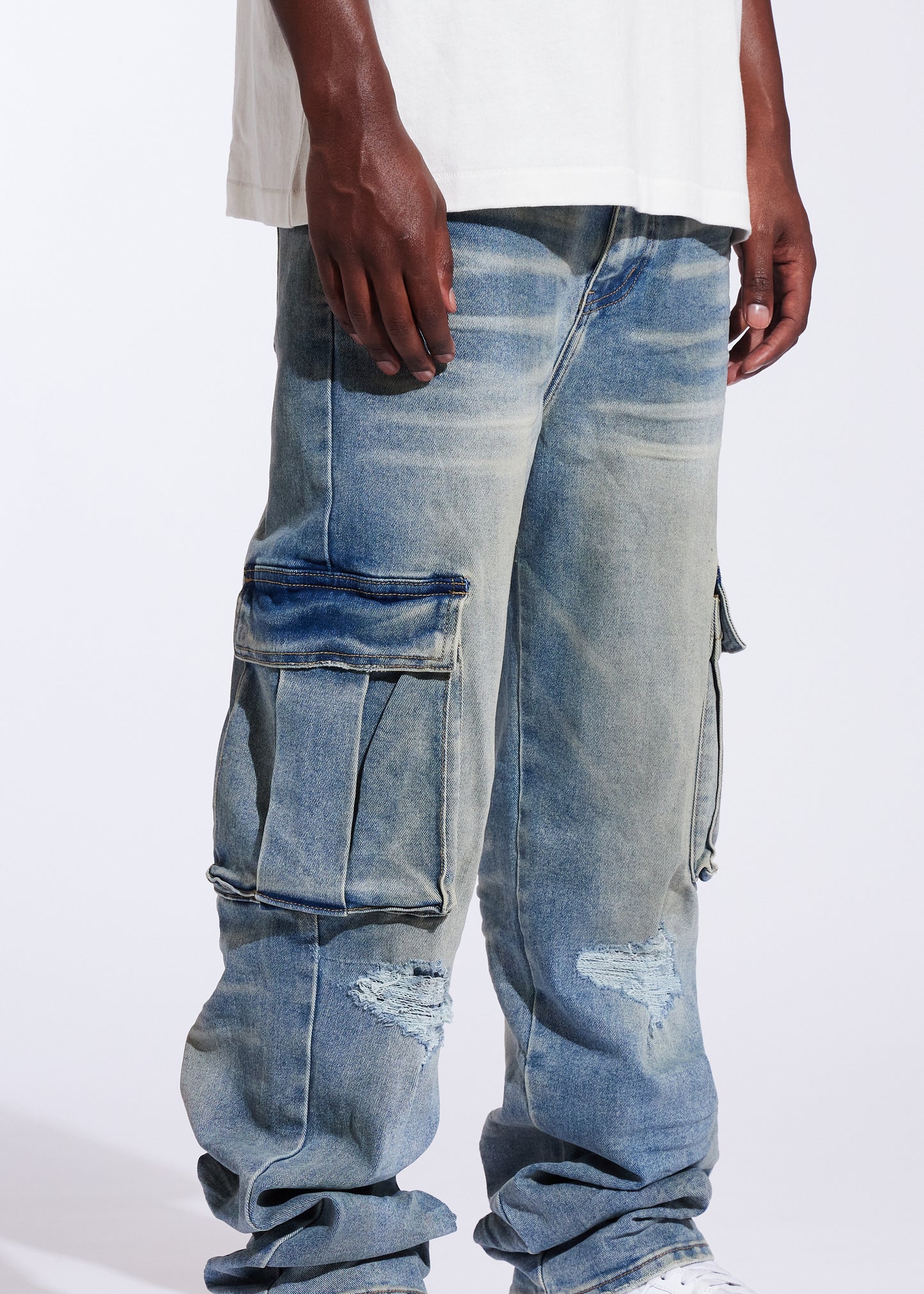 Station Cargo Straight Denim