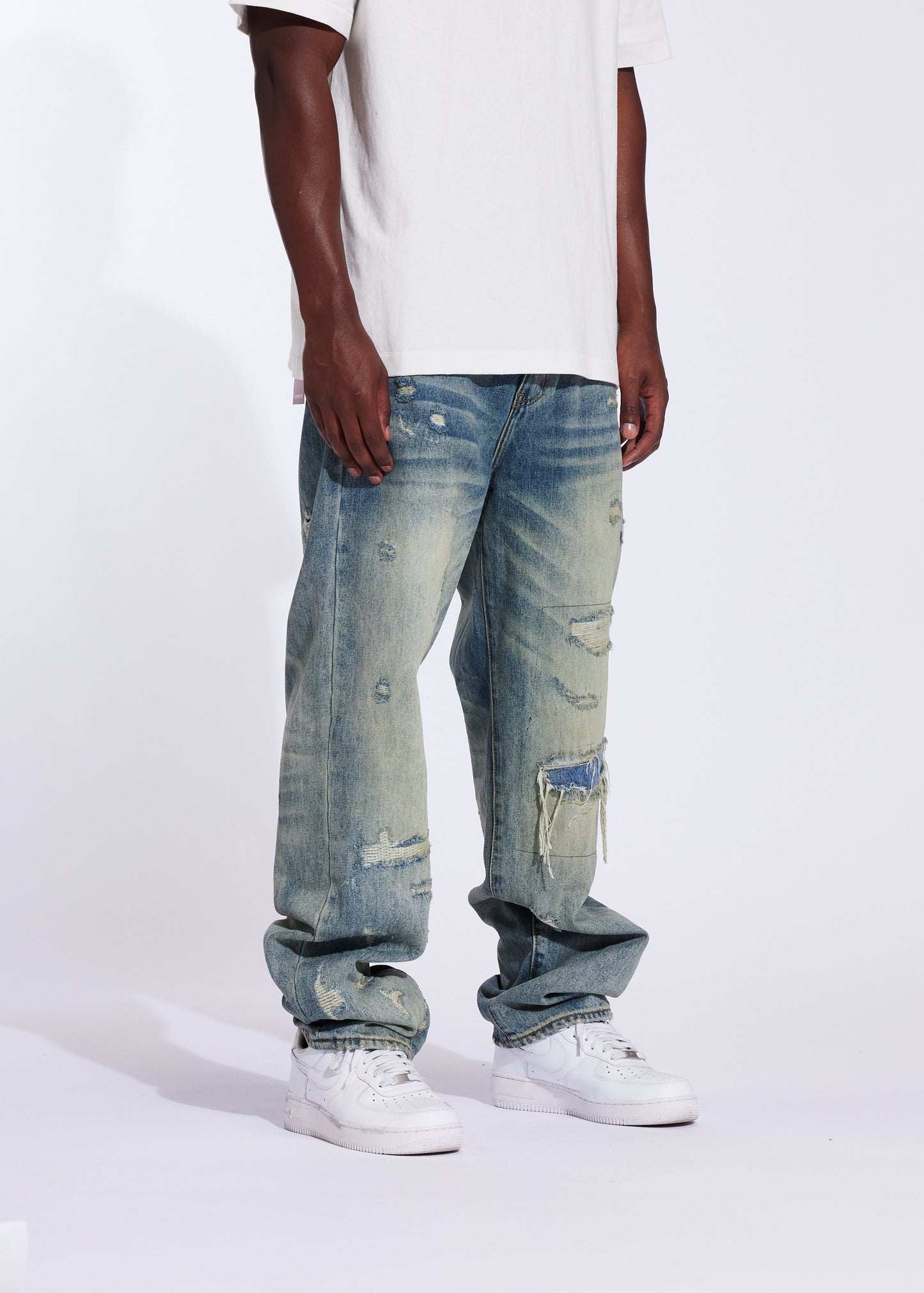 Pacific Straight Denim (Washed Distress)