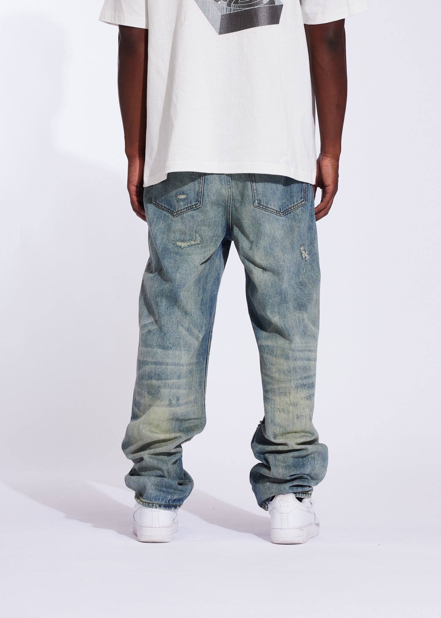 Pacific Straight Denim (Washed Distress)