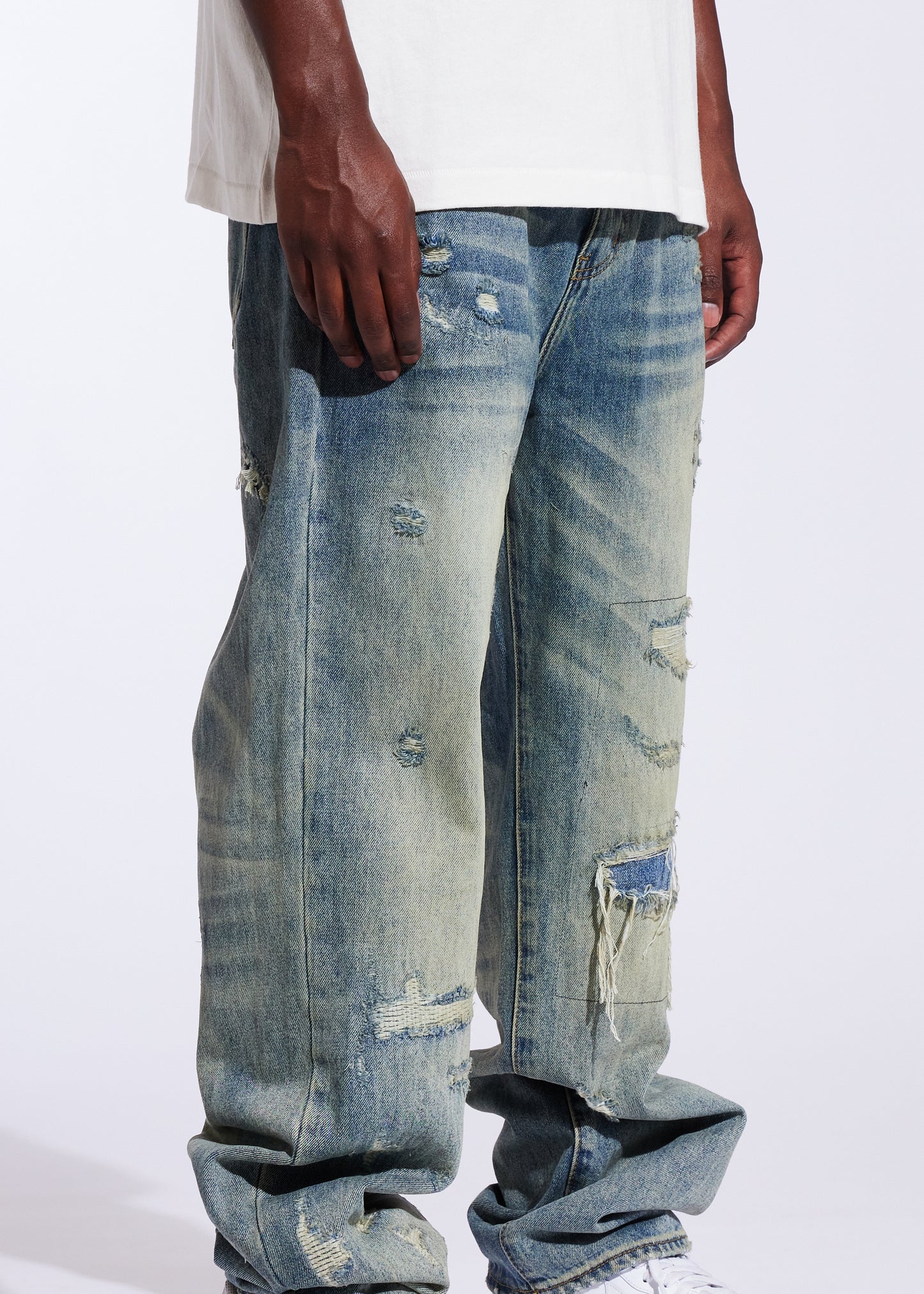 Pacific Straight Denim (Washed Distress)