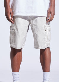 Random Denim Short (White Out)