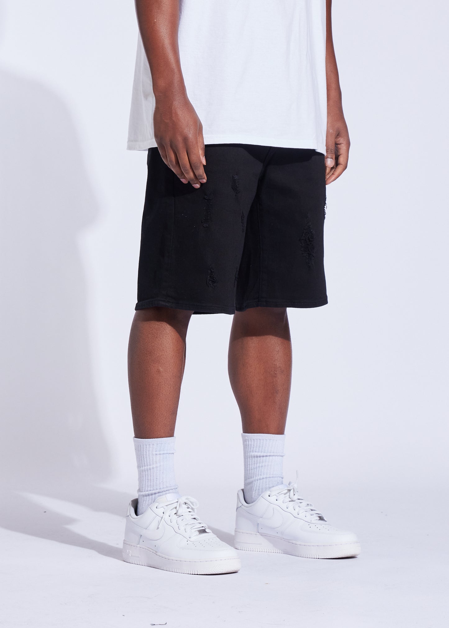 Atlantic Denim Shorts (Black)