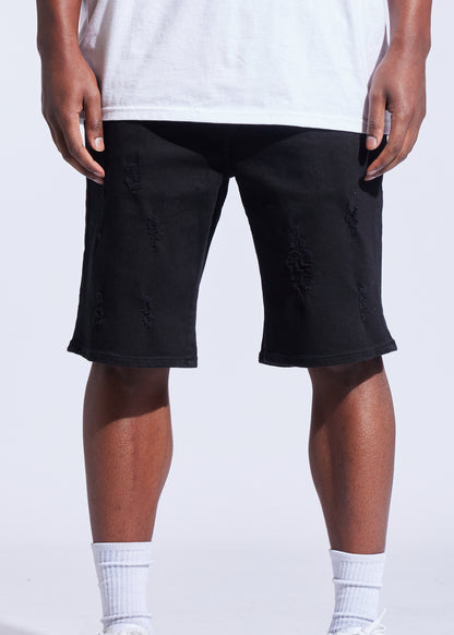 Atlantic Denim Shorts (Black)