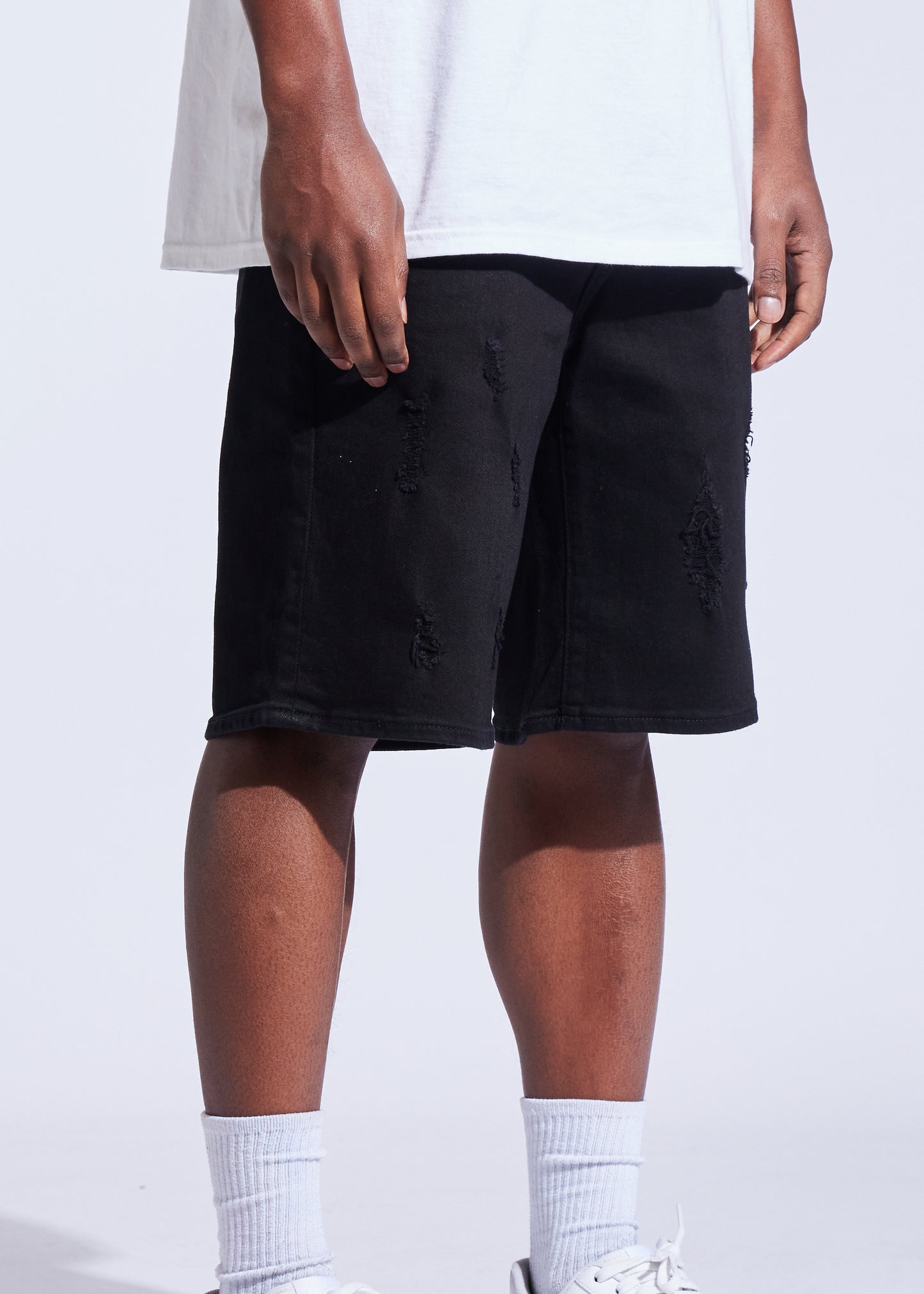 Atlantic Denim Shorts (Black)