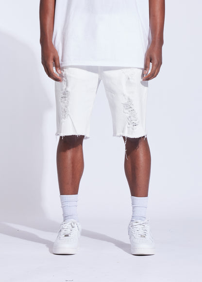 Atlantic Denim Shorts (White)