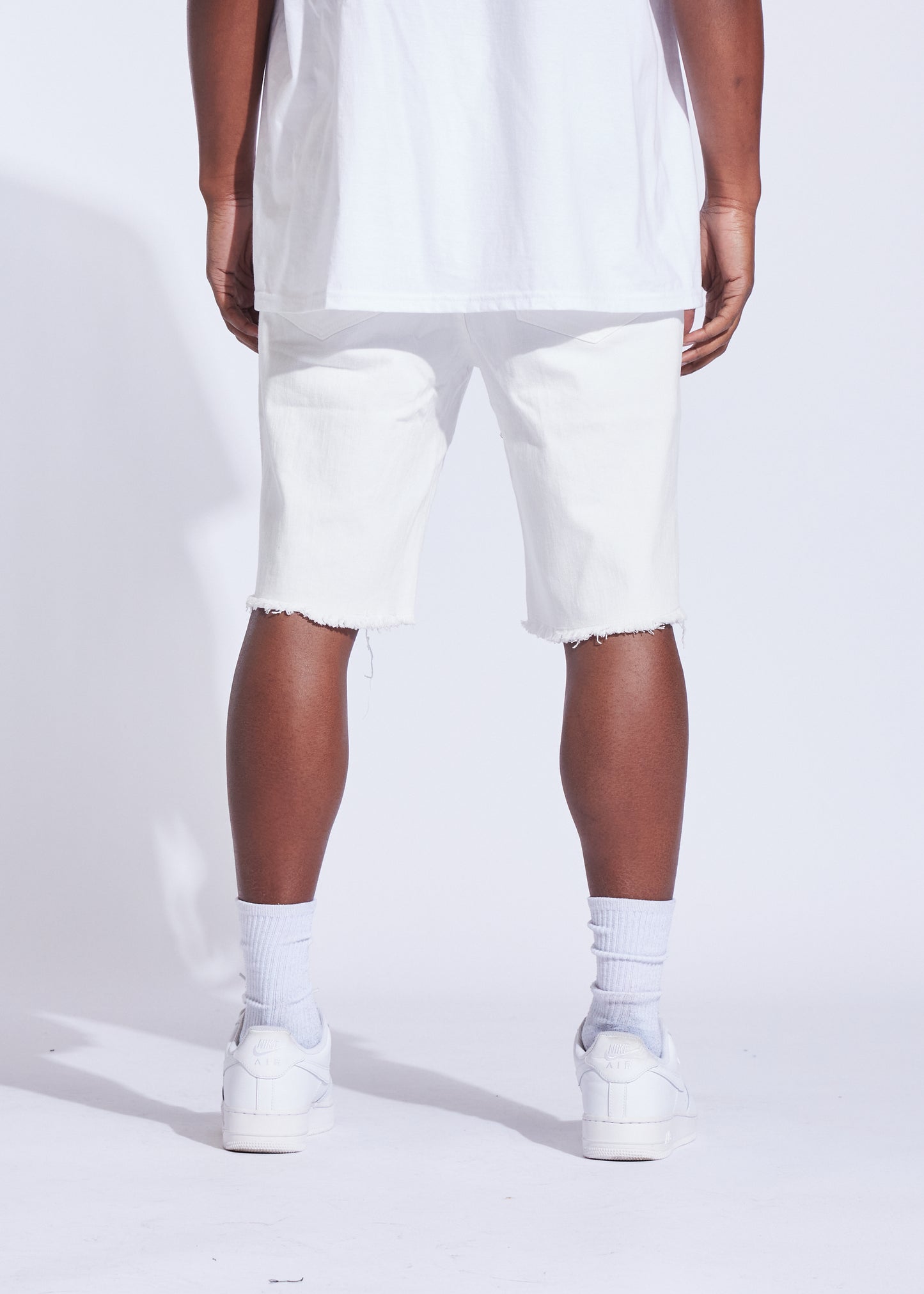 Atlantic Denim Shorts (White)