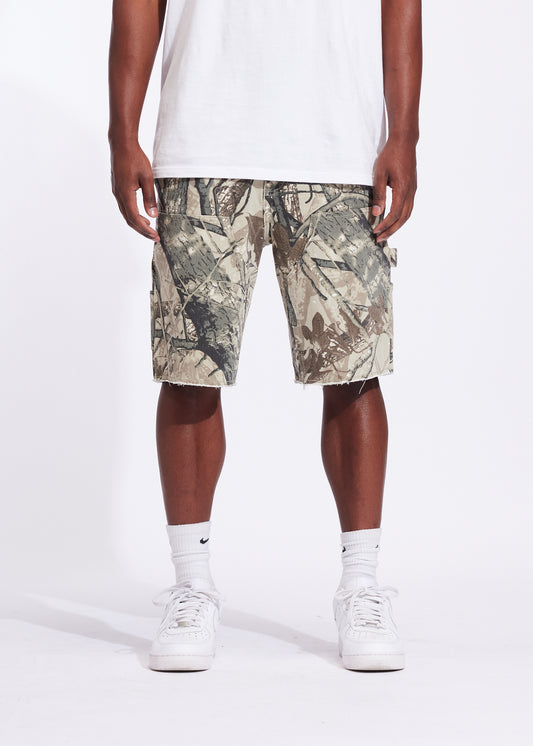 Vince Denim Shorts (Tree Camo)