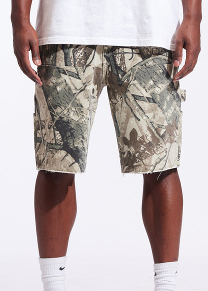 Vince Denim Shorts (Tree Camo)