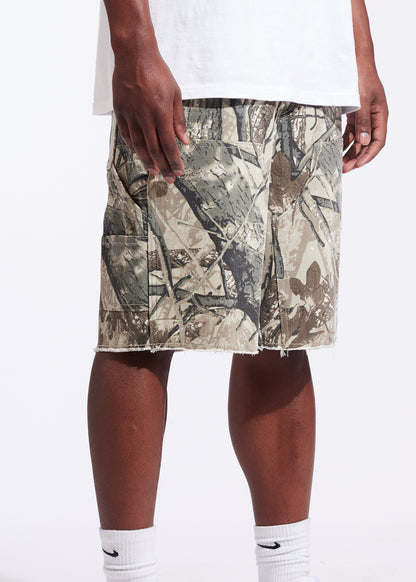 Vince Denim Shorts (Tree Camo)
