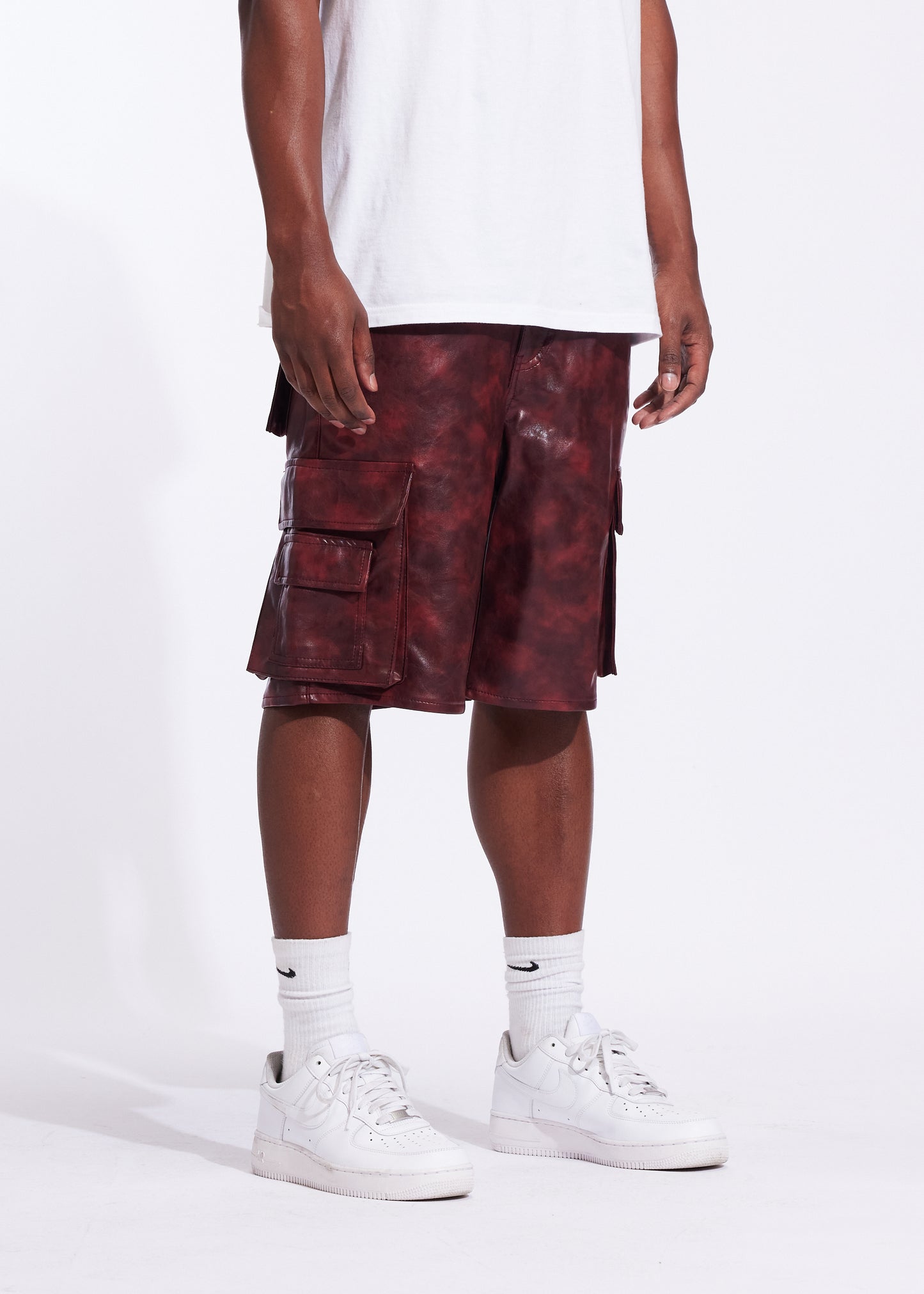 Tyson Denim Shorts (Red)