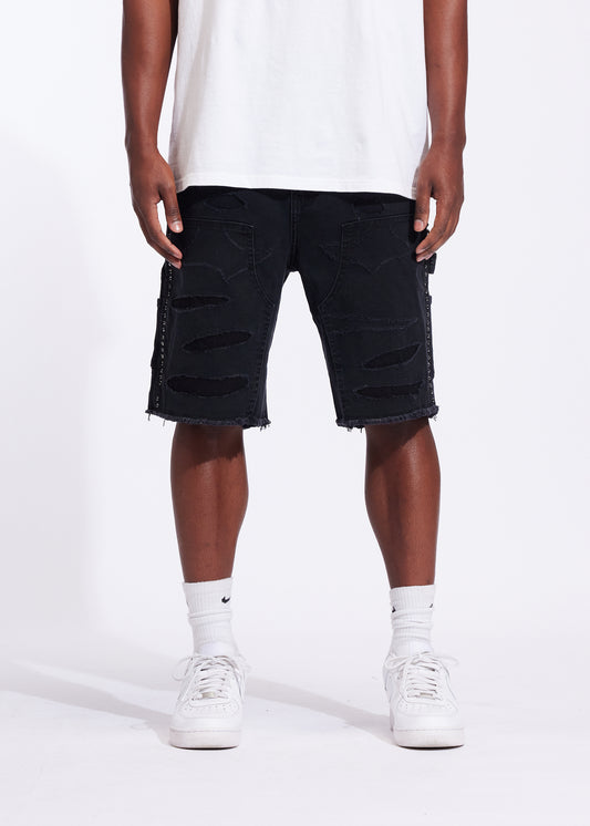Joe Denim Shorts (Washed Black)