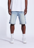 Iced Denim Shorts (Bleached Indigo)