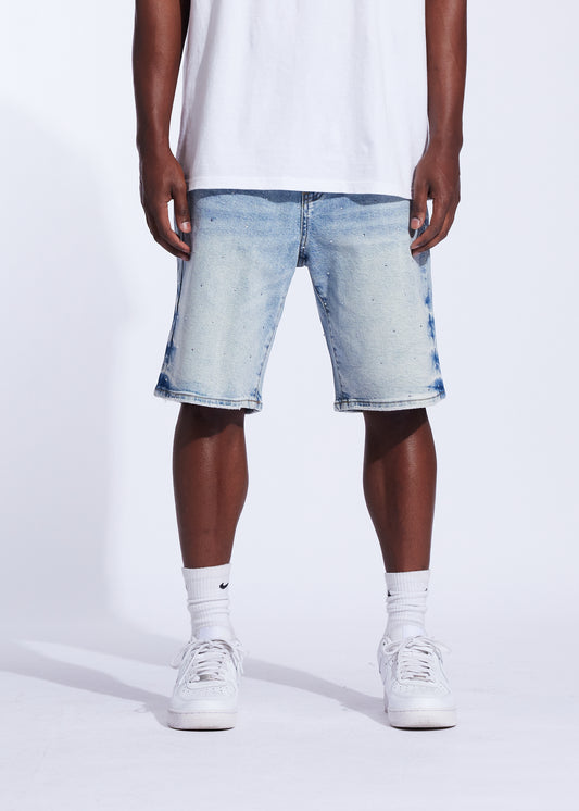 Ice Denim Shorts (Bleached Indigo)