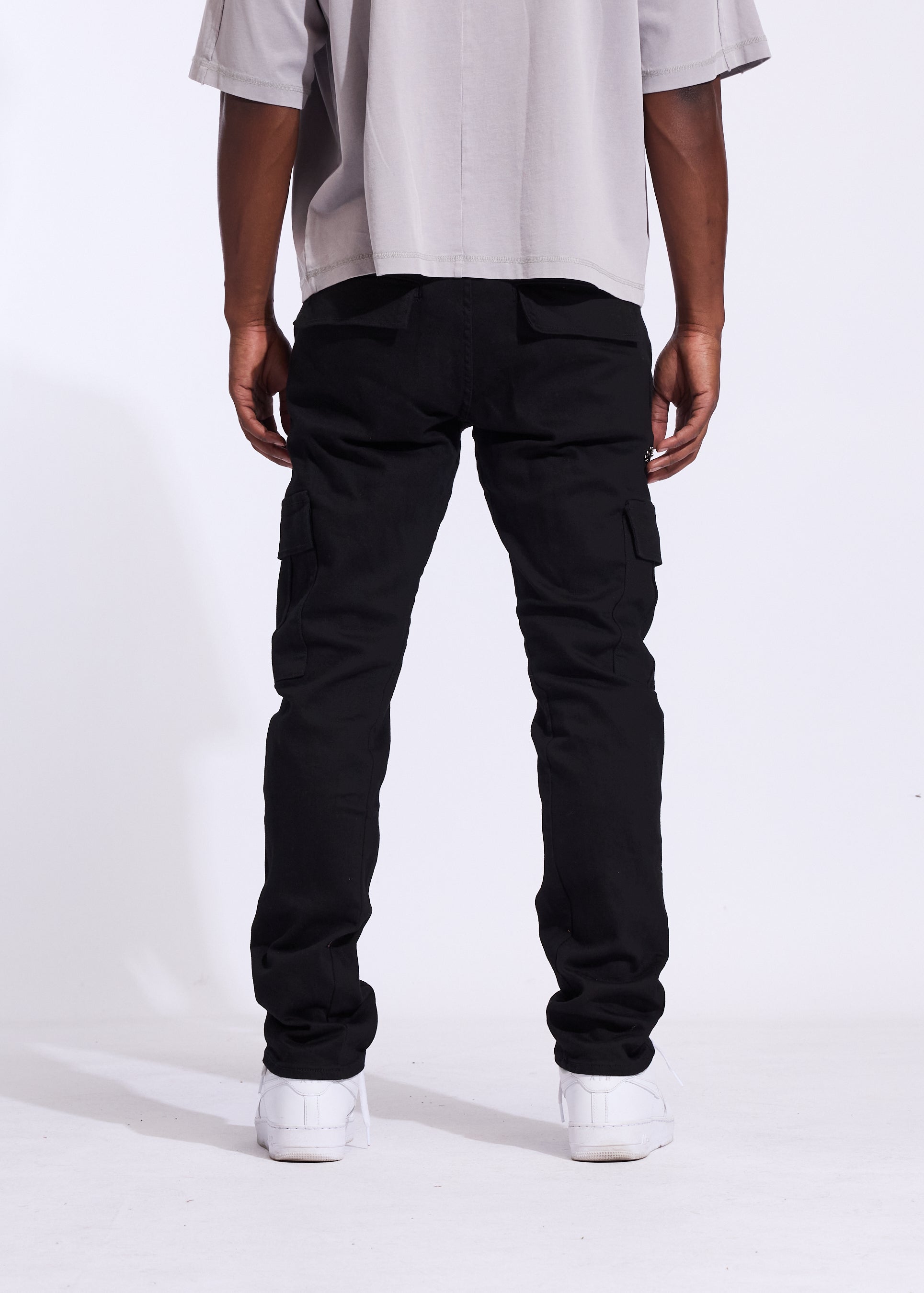 Cades Straight Cargo Denim (Black)