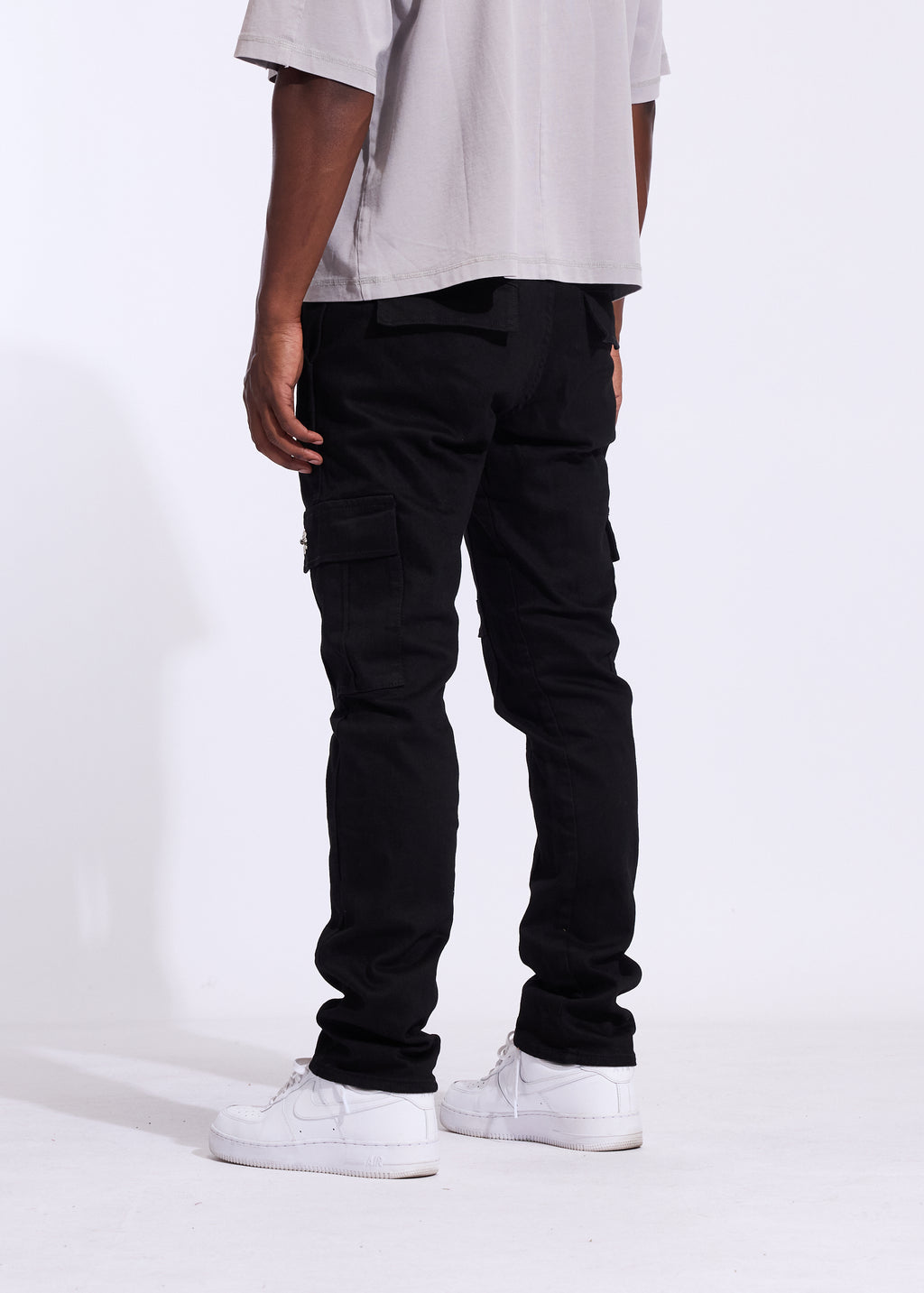 Cades Straight Cargo Denim (Black)