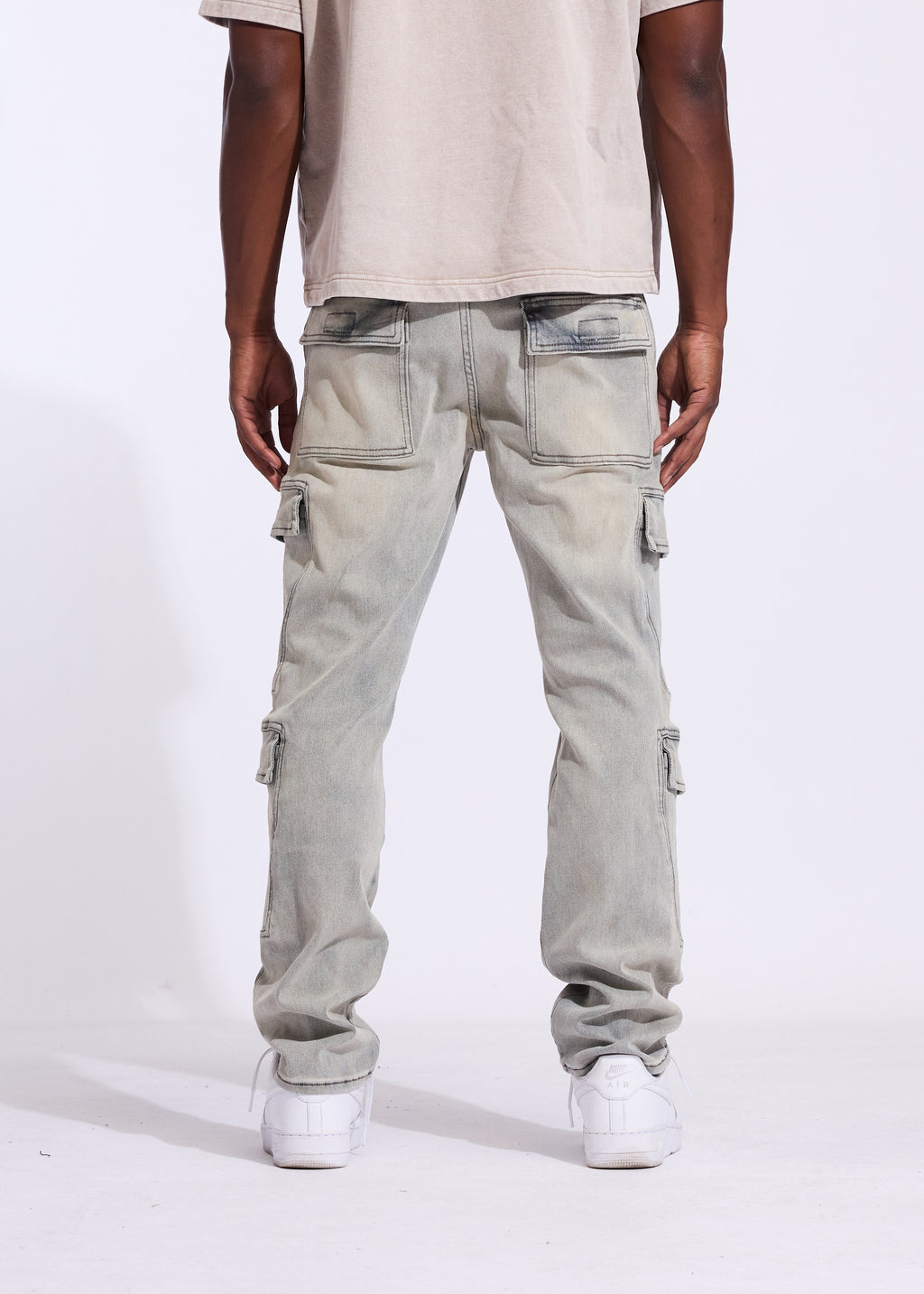 Ace Straight Cargo Denim (Light Blue)